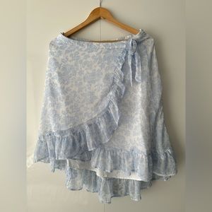 Abercrombie & Fitch Ruffle Wrap Floral Skirt, L